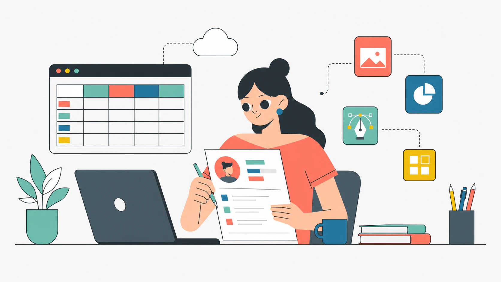CV con sezione competenze digitali organizzata per strumenti, livello e contesto