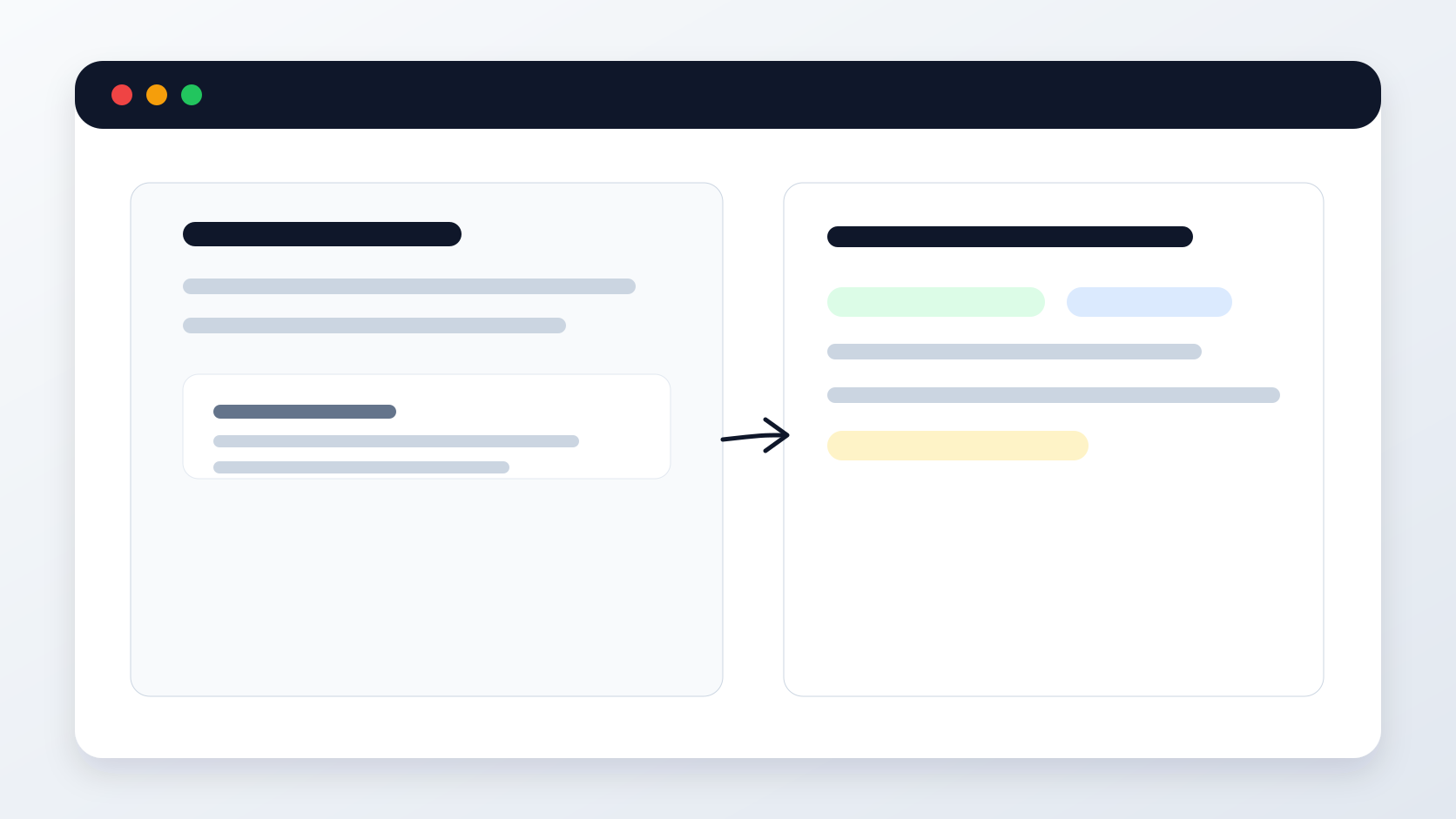 Resume editor with a job description and highlighted keywords